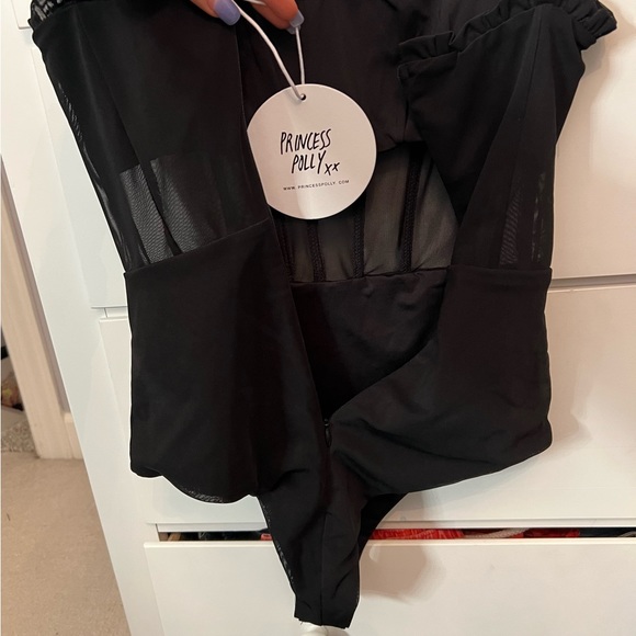 Princess Polly Black Cartia Bodysuit - Picture 2 of 6